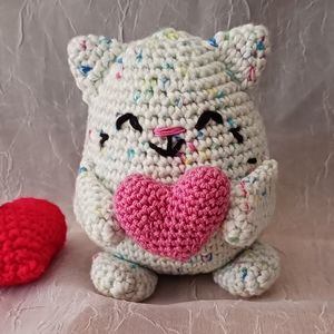 Handmade Valentine's Cat